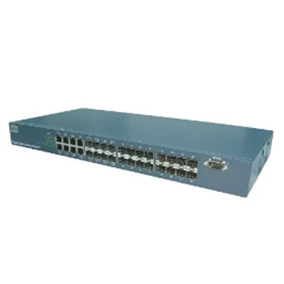 24 lasc snáithín comhaireamh ard-chalafoirt Port Gigabit SFP
